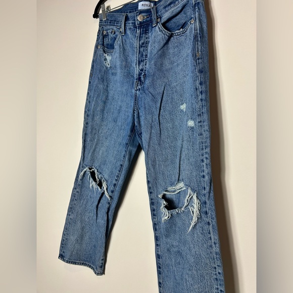 PISTOLA Cassie Crop Jeans - Super High Rise Straight Crop in Elixir - Picture 4 of 5